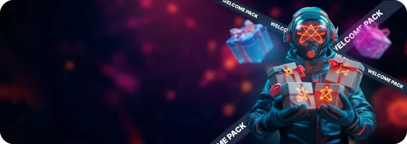 Визуальный стиль Атом Казино — яркая презентация игрового контента